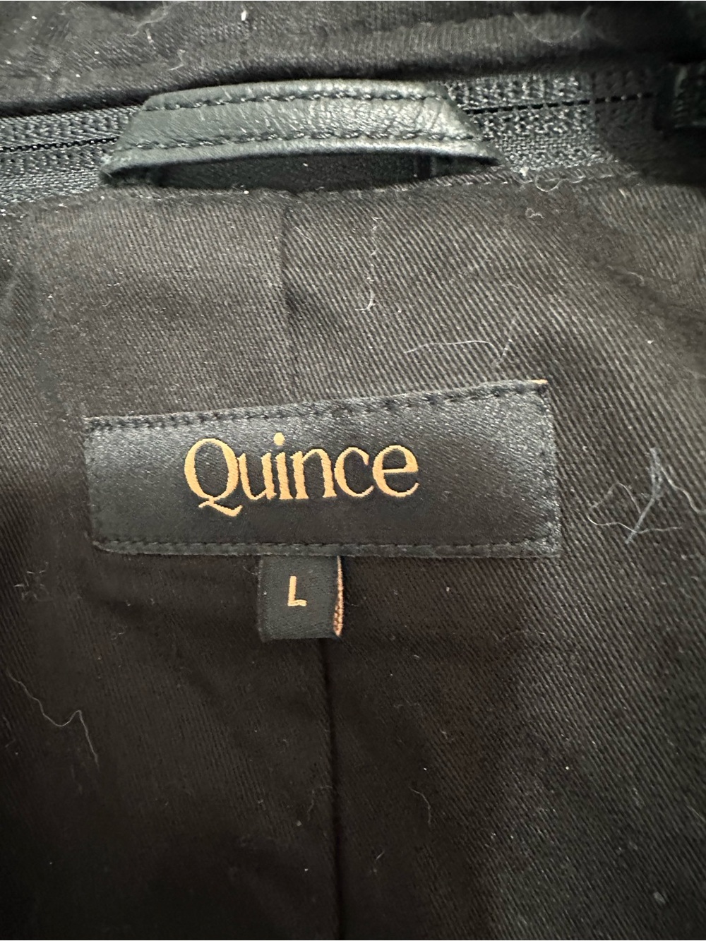 Quince Black Leather Hooded Jacket - Picture 7 of 17